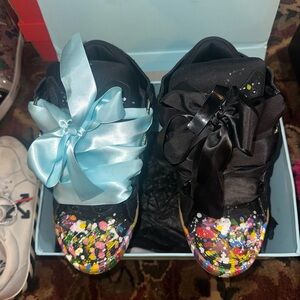 Gallery Dept. x Lanvin Curb Sneakers 'Paint Drip - Black'